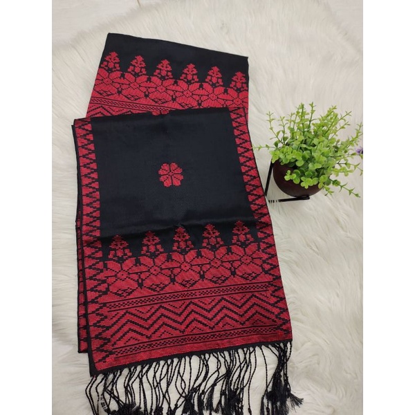 Songket Silungkang hitam Merah