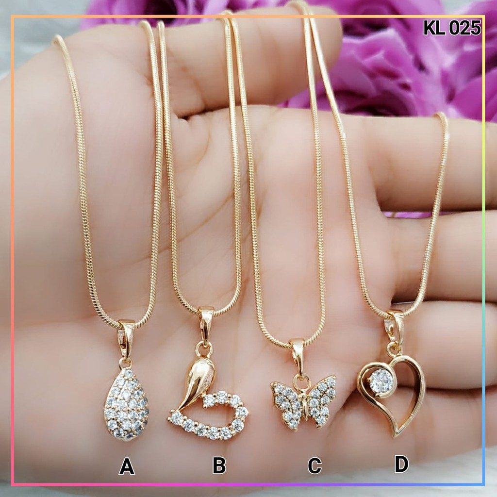 kalung xuping kalung dewasa permata lapis emas gold KL 025