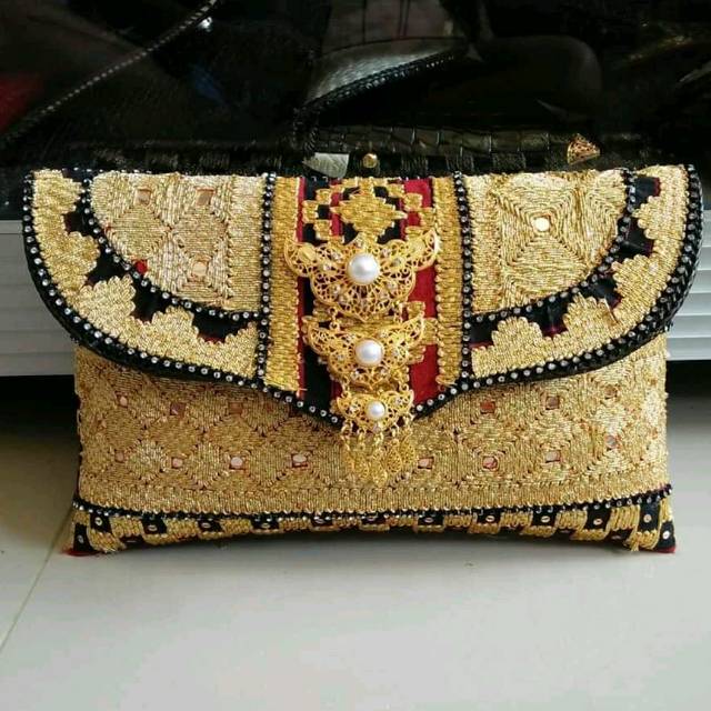 [BISA COD] Clutch Tapis Etnik Lampung
