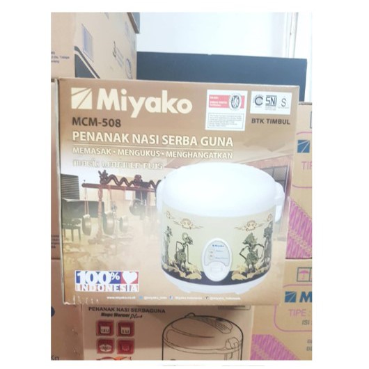 Rice Cooker / Magic Com Miyako 1.8Liter 3in1 MCM-508 BTK WYG GARANSI