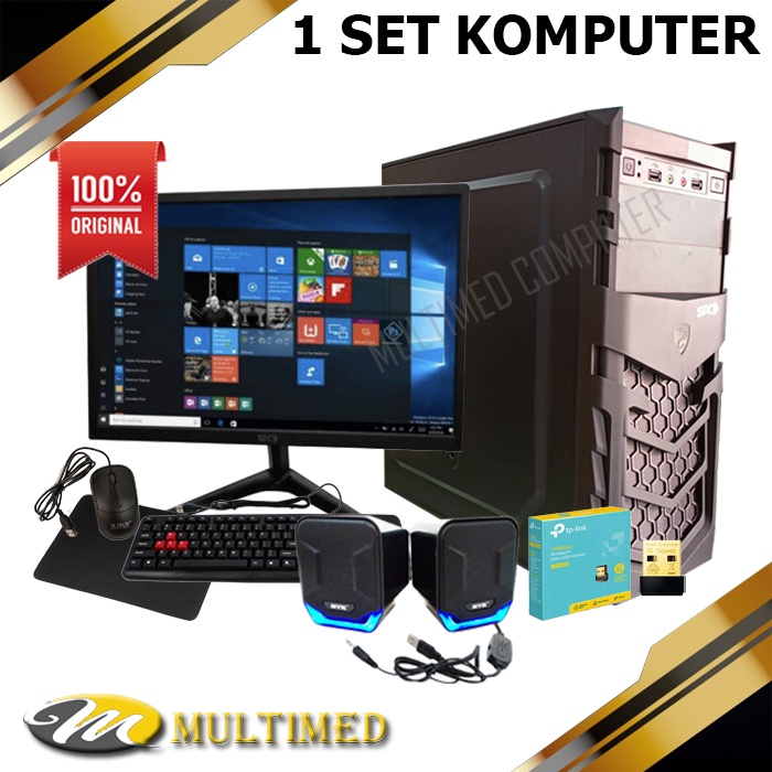 SET CPU PC KOMPUTER RAKITAN Plus MONITOR LENGKAP (MURAH) - Core i3