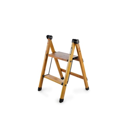 Tangga Lipat Aluminium 2 Step Motif Kayu