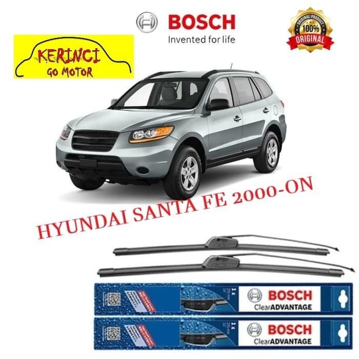 WIPER BOSCH CLEAR ADVANTAGE HYUNDAI SANTA FE 2000-ON 22&quot; &amp; 19&quot; SET