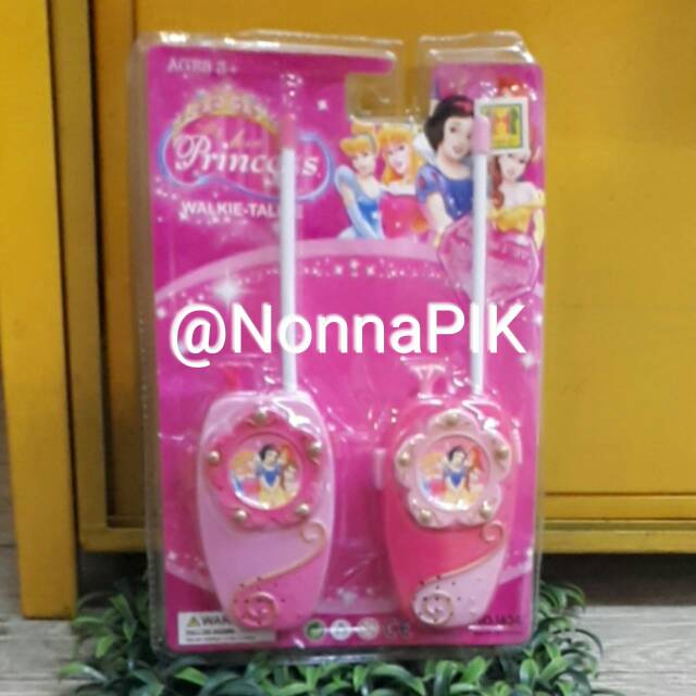 Mainan Walkie Talkie Princess Princes Putri Edukasi Anak SNI