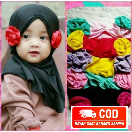 

Jilbab Kids Baby Hijab Nayla Lucu Bunga Kanan Kiri / Kerudung Anak Perempuan