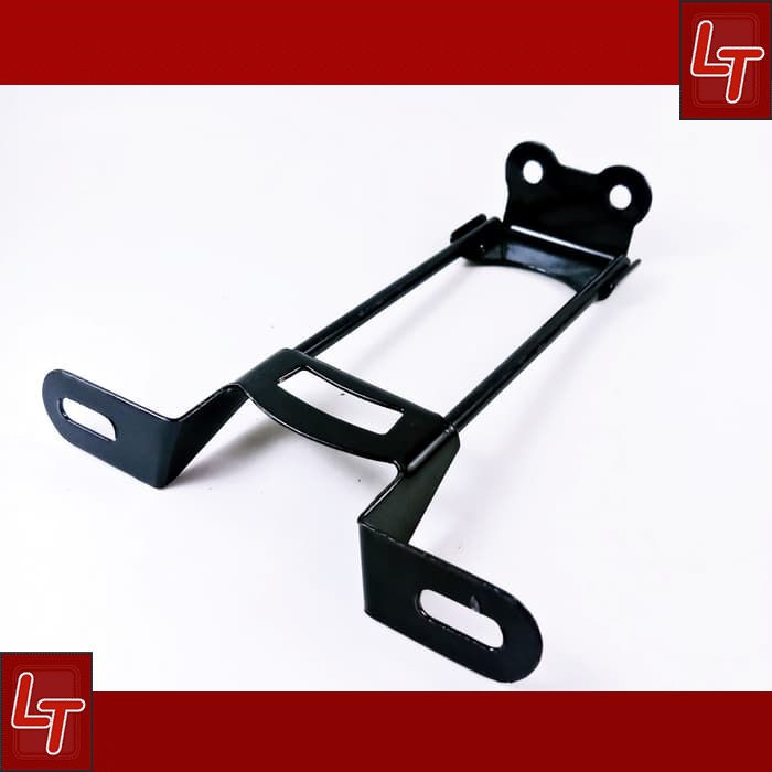 Dudukan Plat Nomor Satria FU 150 New Hitam Variasi Bracket Motor