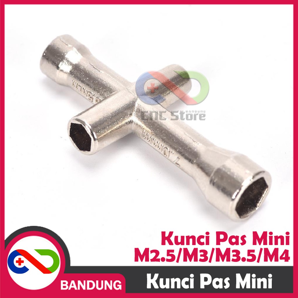 KUNCI PAS BAUD HEXAGONAL NUT MUR 2MM 2.5MM 3MM 4MM M2 M2.5 M3 M4 JP2 JP2.5 JP3 JP4