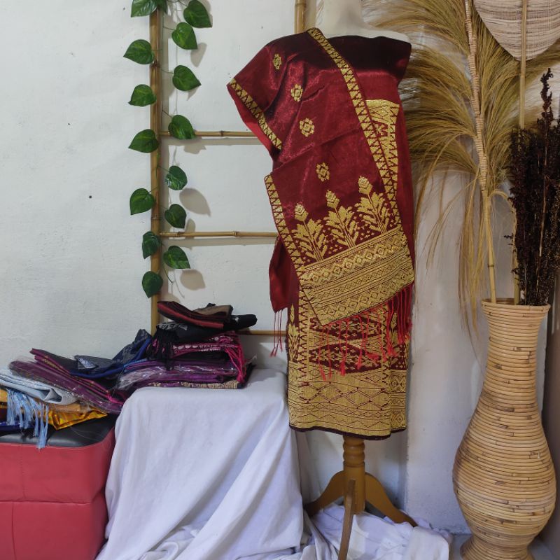 songket Silungkang full kristal premium