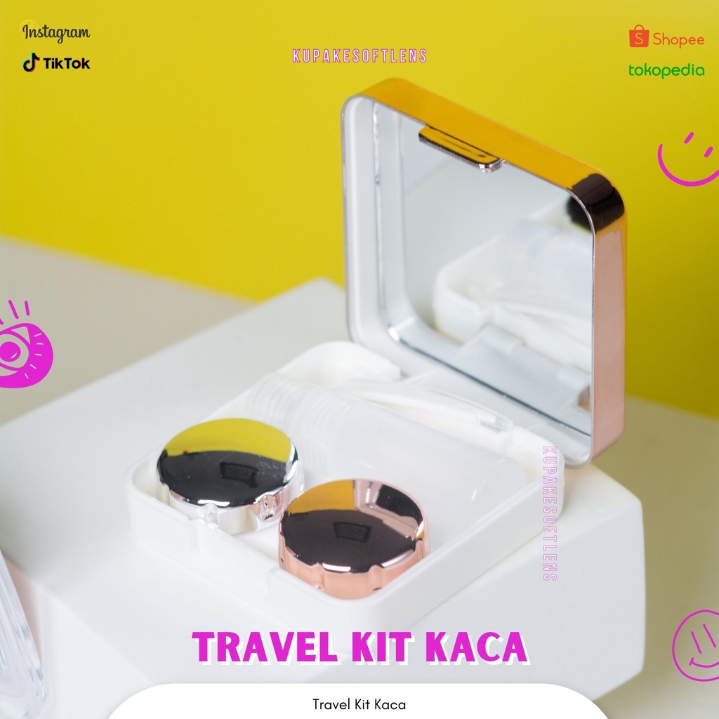 KUPAKESOFTLENS Travel Kit Kotak Kaca
