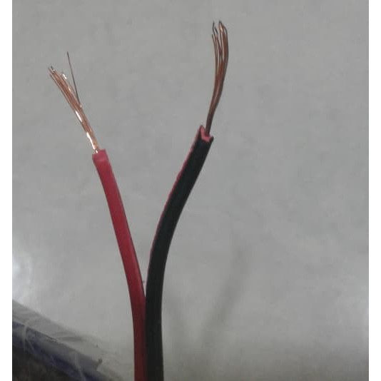 Kabel Audio Serabut 100m /Kabel Listrik NYZ hitam merah 2x10***