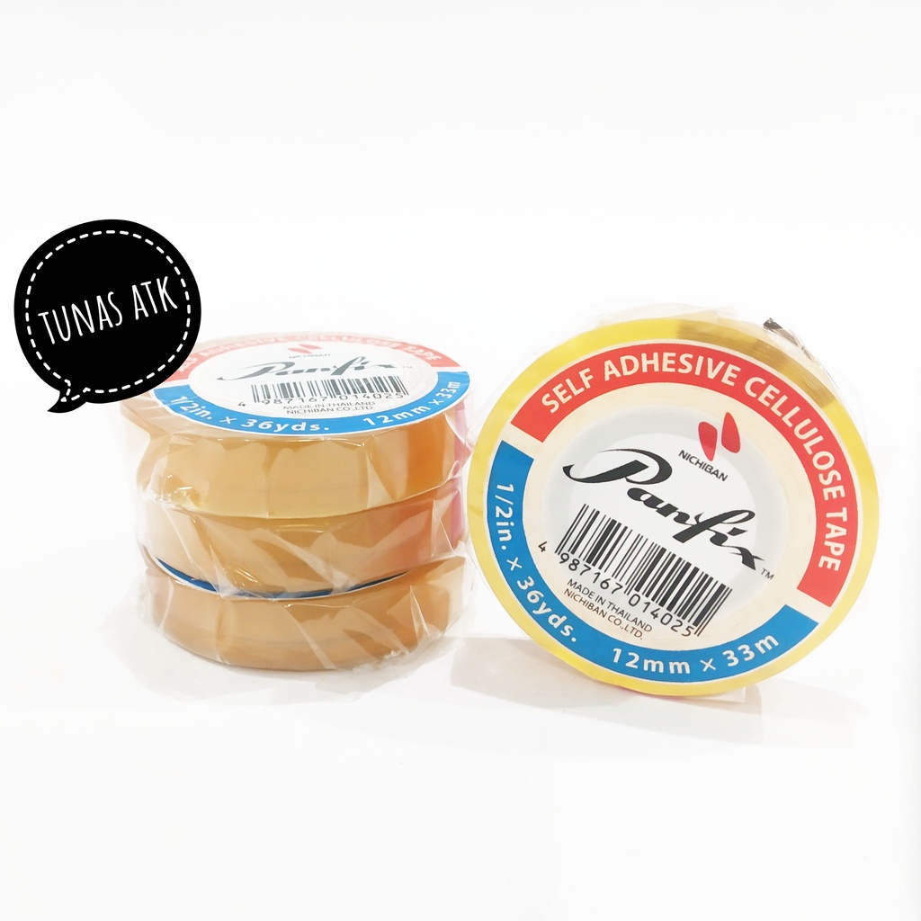 

ISOLASI / SELF ADHESIVE CELLULOSE TAPE PANFIX 12MM X 33M