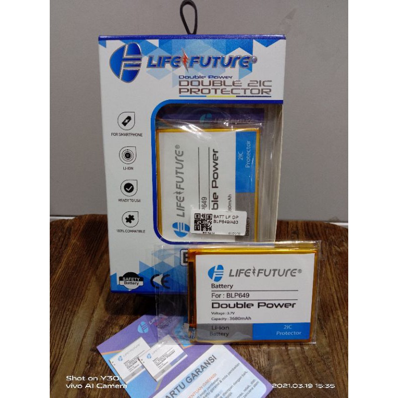 BATRE LF OPPO A83 / BLP649 DOUBLE POWER