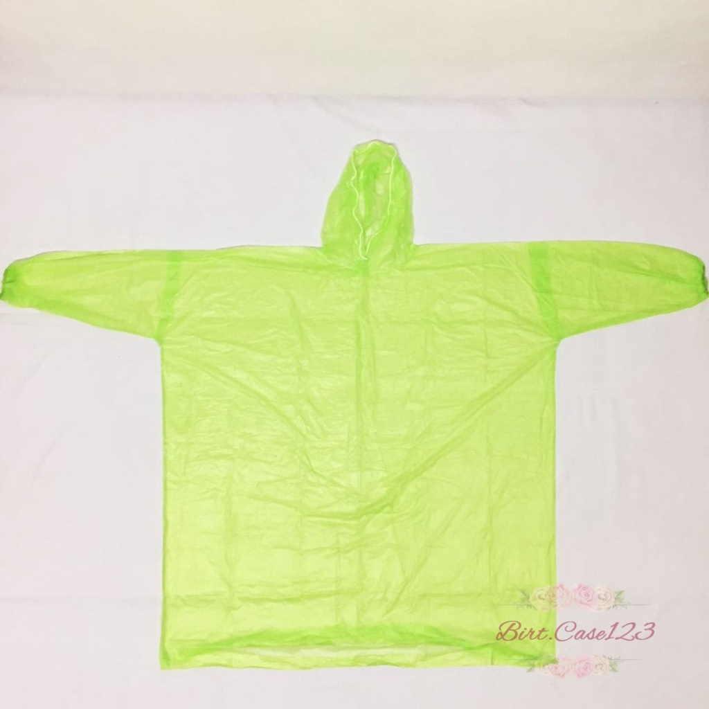 RT60 RAIN COAT MANTEL JAS HUJAN DARURAT PLASTIK LENGAN PANJANG SEKALI PAKAI BC6132