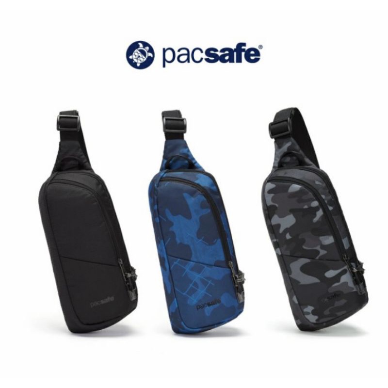 Tas sling bag pacsafe crossbody vibe-150 blue