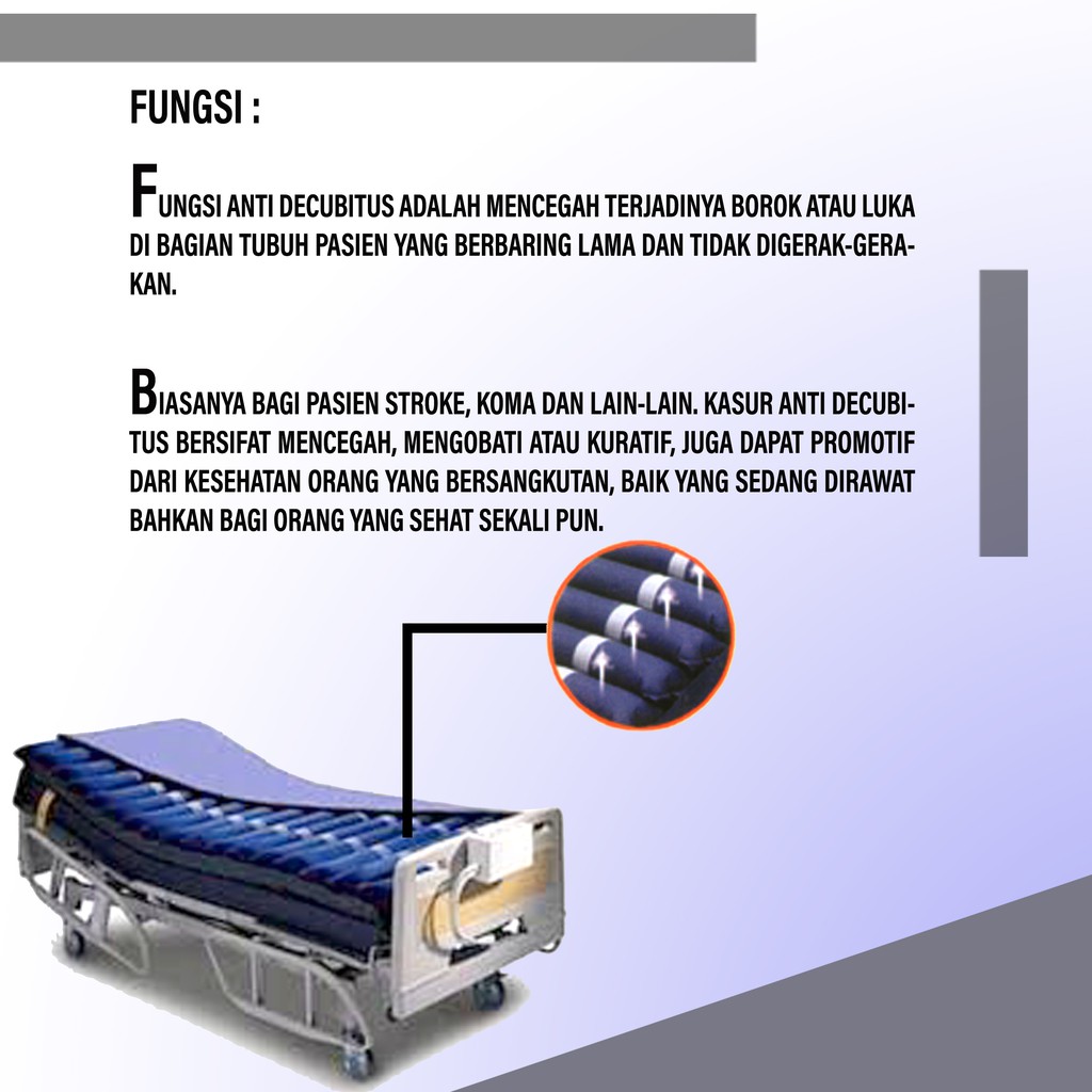 Kasur Decubitus Nesco N5000 Prevent Care, Penyembuhan Luka Stadium II