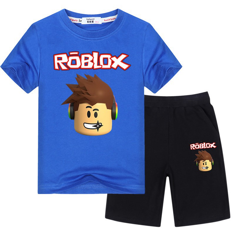 Big Boys 2 Piece Roblox Games Clothes Sets Summer Short Sleeved T - black suit white shirt red tie w vest roblox