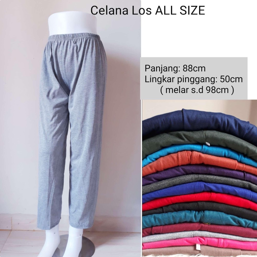 Celana Legging Panjang Kaos Polos Standar M L XL Jumbo Highwaist / Celamis Model Kulot / Celana Wanita