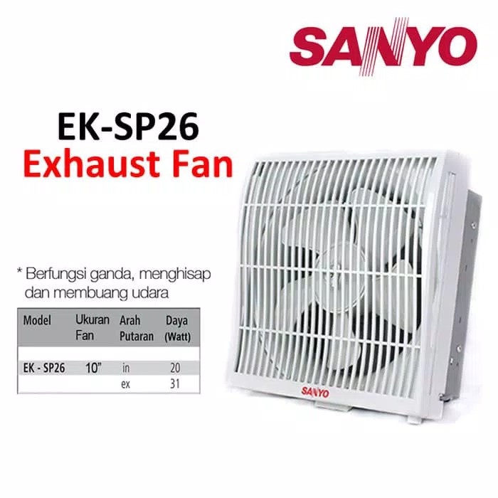 Sanlux Exhaust Fan 10 Inch - Kipas Angin Dinding untuk Ventilasi Optimal