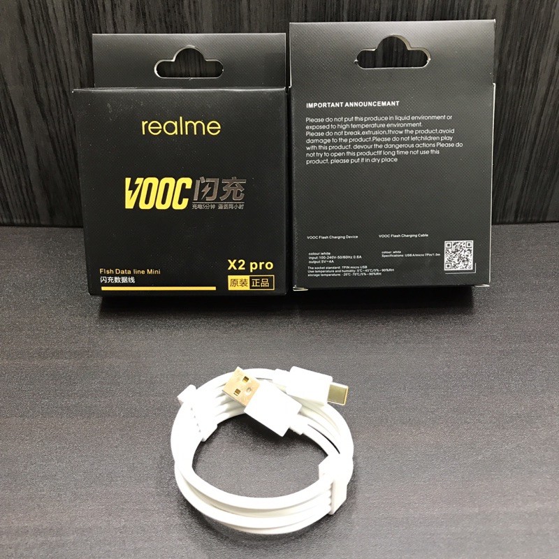 KABEL CHARGER TYPE C REALME SUPERVOOC FAST CHARGING KABEL DATA REALME VOOC TYPE C