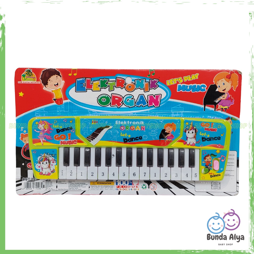 Mainan Anak Piano Organ Elektronik  Mainan Edukasi Musik  Mainan Anak Keyboard Piano SNI