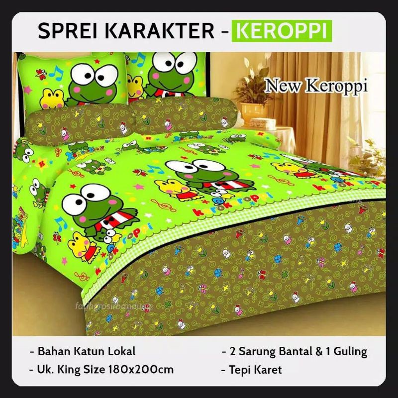 Sprai karakter karopi sprai homemade Bonita Sprai karakter lembut ukuran 180x200