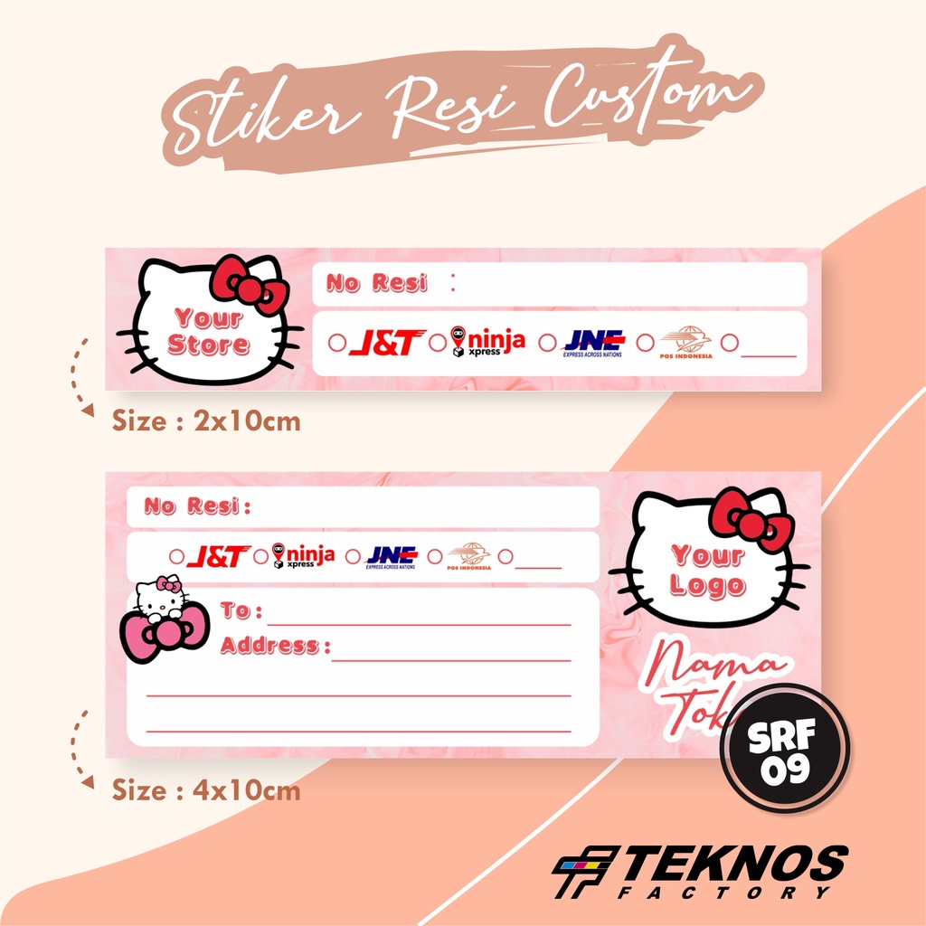 

STIKER LABEL RESI CUSTOM - STIKER LABEL RESI PENGIRIMAN SERI 2