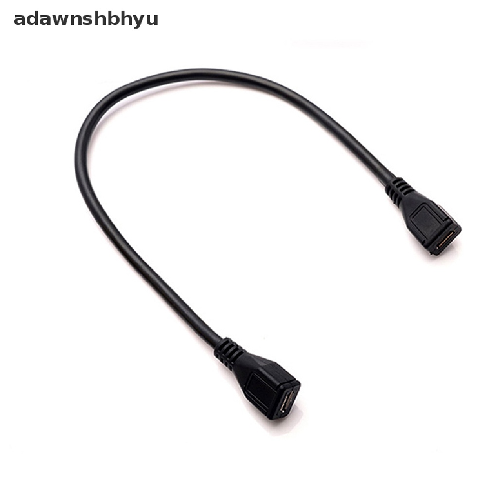 Adawnshbhyu Micro USB Female To Female Extension Extender Data Sync Charging Kabel Adapter