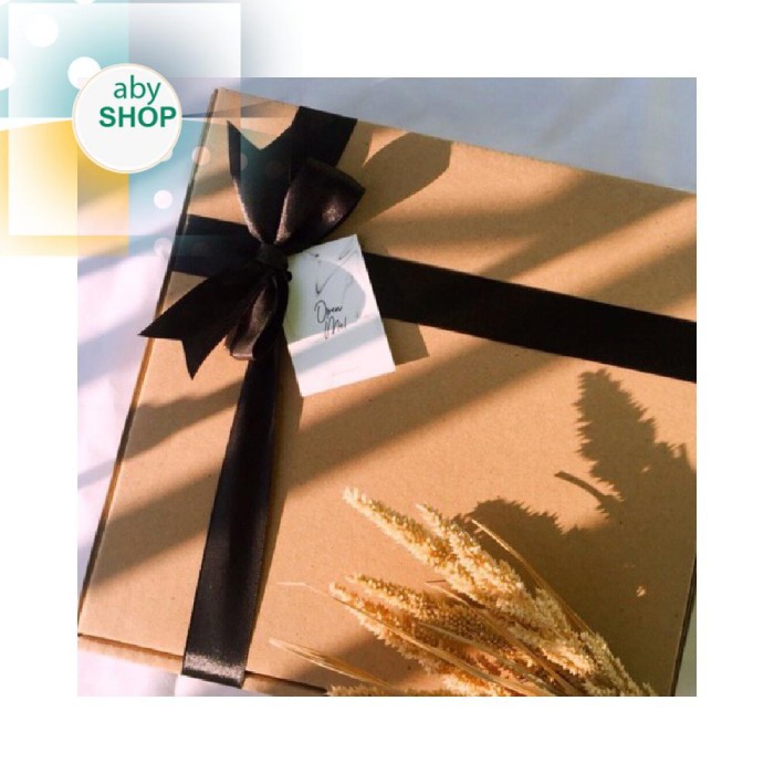 

BOX KOTAK HADIAH GIFT BOX BROWN 24X24x6