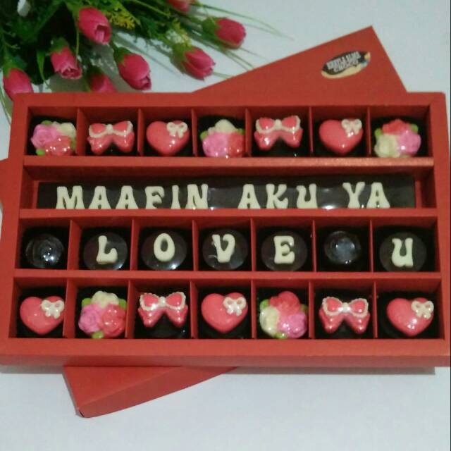 

Cokelat ucapan ulangtahun/wisuda/anniversary isi 32