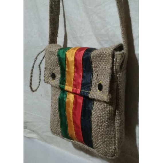 Tas Selempang Bahu Goni Motif Reagge