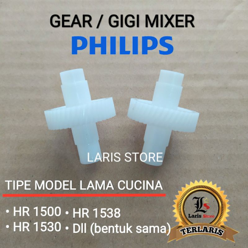 Gear Gigi Mixer Original Miyako Philips Maspion Tipe Model Baru Lama Sepasang 2pcs