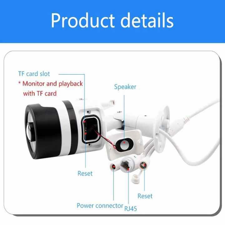 Camera CCTV Outdoor IP CAMERA 8MP WIFI CAMERALAMPU INFARED ANTI AIR