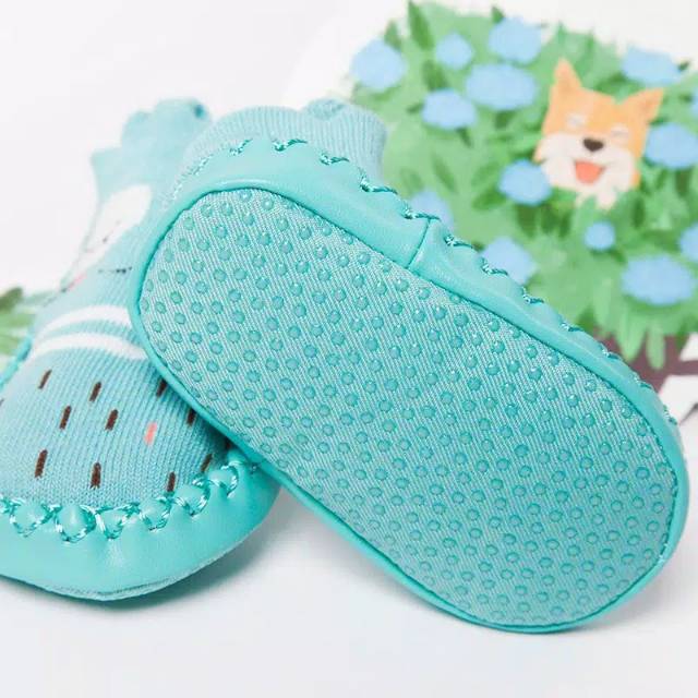 Baby prewalker shoes sepatu belajar jalan learn walk socks bayi soft material tidak licin kaos kaki sock socks non slip