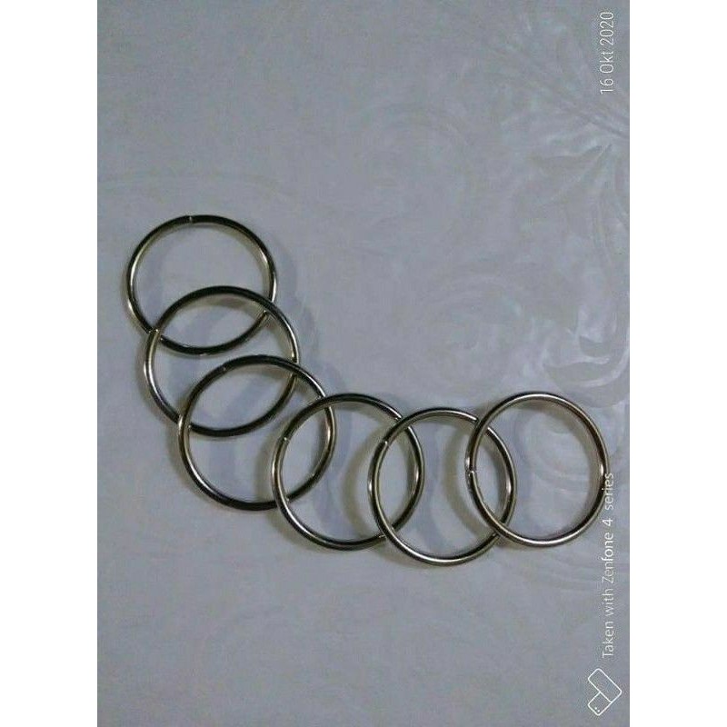 Ring Bulat Ring Ganci Ring Tas Silver Gold Tebal ( 1-2 buah )
