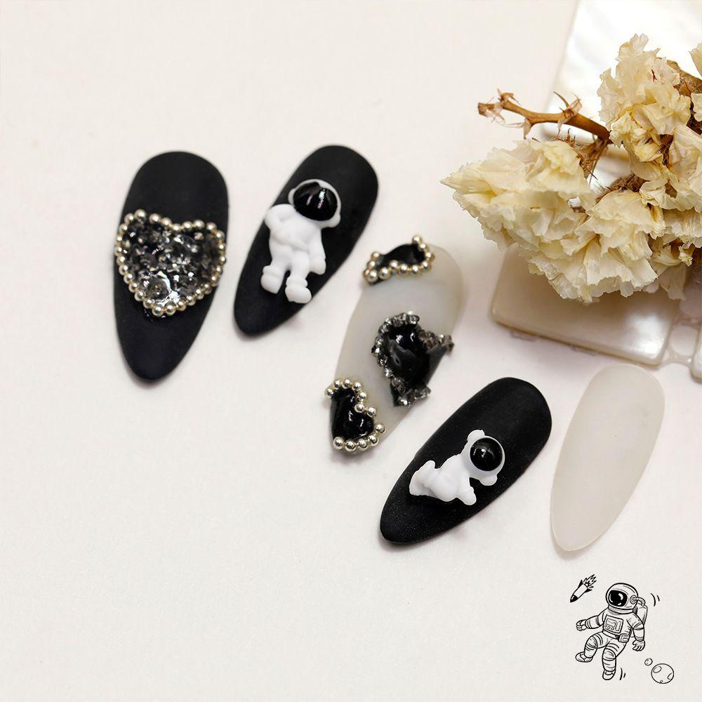 Mxbeauty Astronot Nail Art Perhiasan Childlike Spaceman INS-style DIY Ornaments