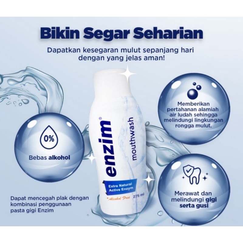 ENZIM Mouthwash Obat Kumur 275ml ( Botol Besar)