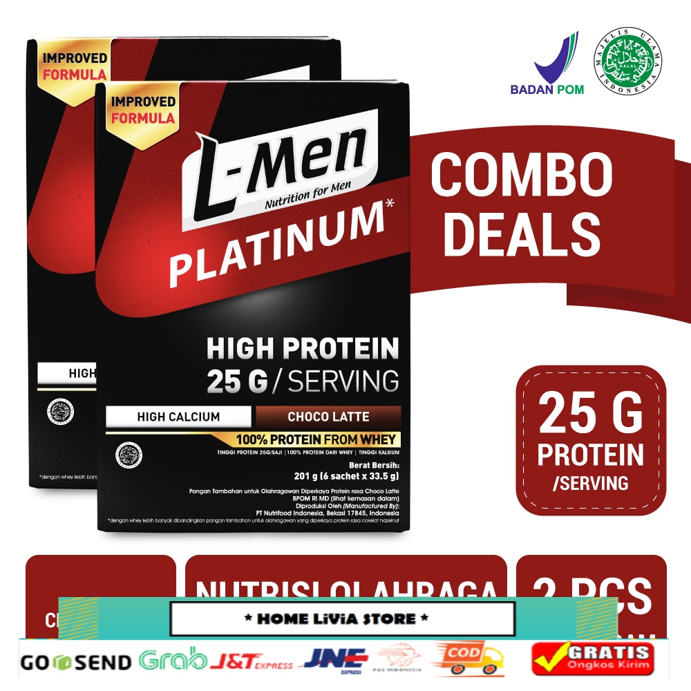 

L-Men Platinum Choco Latte Box 2 x 201 gr