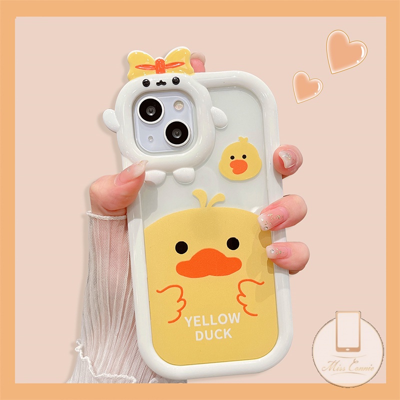 Soft Case Desain Kartun Monster Bebek 3D Untuk OPPO A17 A55 A54 A15s A16 A15 A57 A77 Reno 7 5F 4F 5 A96 A76 A95 A7 A5s A12 A53 A9 A5 A16E A3s A52 A3N