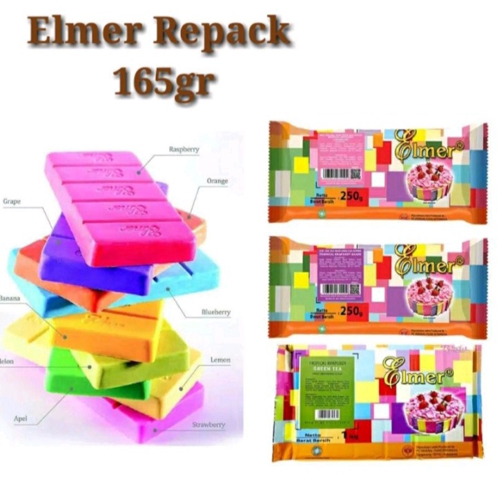 

Coklat warna elmer 165 gram