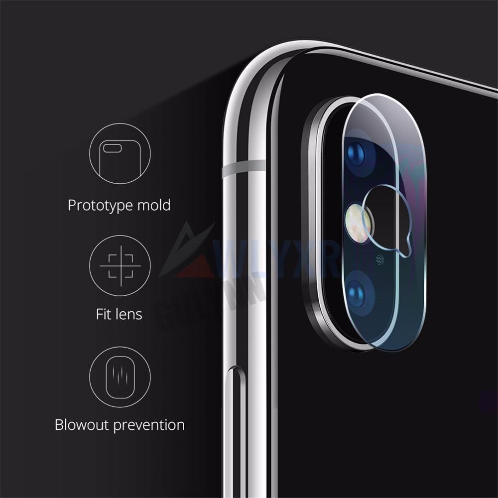 Tempered Glass Pelindung Lensa Kamera Belakang Iphone Xr Xs Max X 7 8 6s Plus