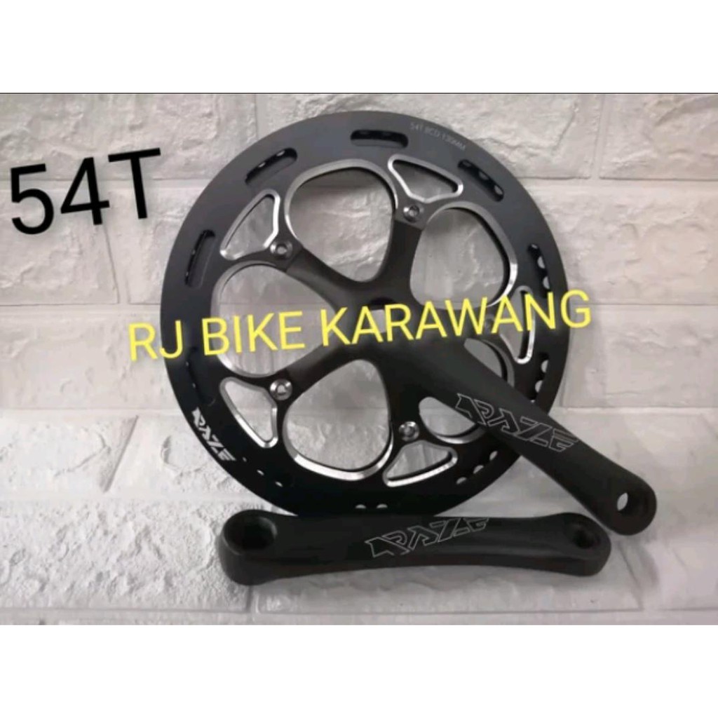 Crankset Crank Folding Raze 56T dan 54T bcd 130