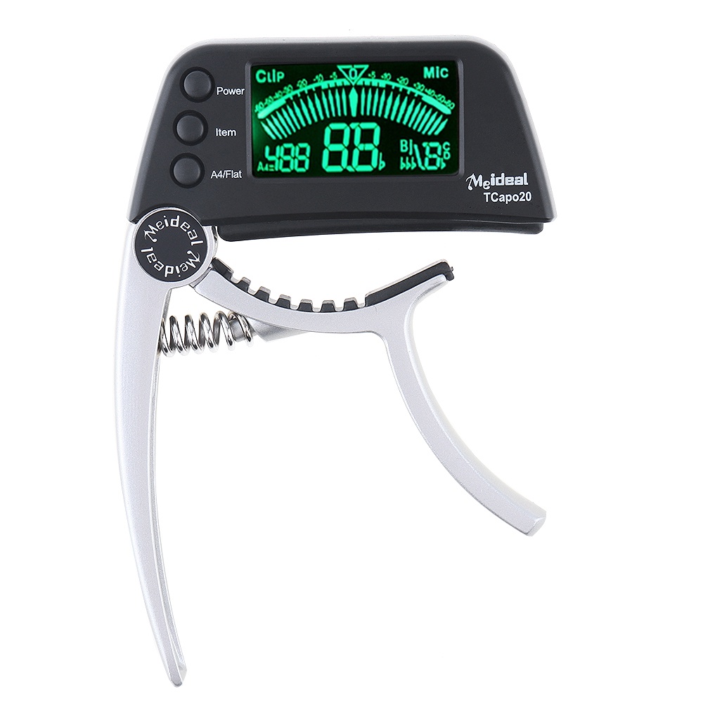 Meideal TCapo20 Tuner Gitar Sensitivitas Tinggi &amp; Akurasi Tinggi Dengan Display LED