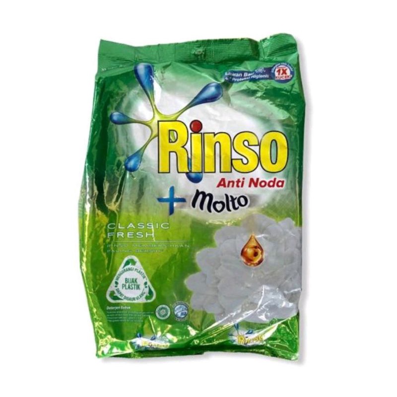 Rinso Molto Deterjen Bubuk Rose Fresh 2 Kg - Deterjen Anti Noda, Detergen Pewangi