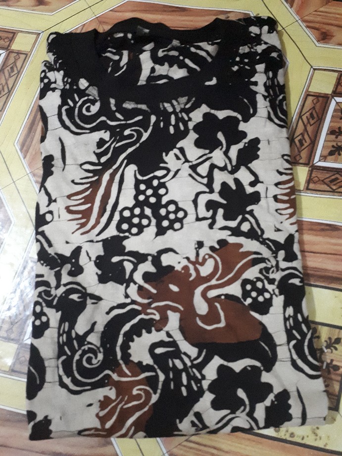 Kaos Oblong Batik Cap Asli Pekalongan Fullcotton Jamin Adem Original Produk