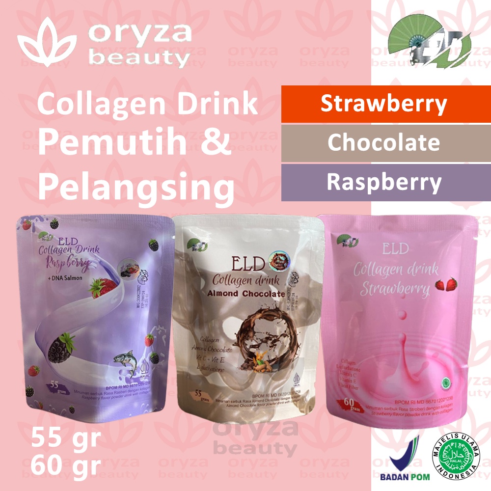 ELD Collagen Drink Pemutih Badan dan Pelangsing Badan BPOM Minuman Collagen