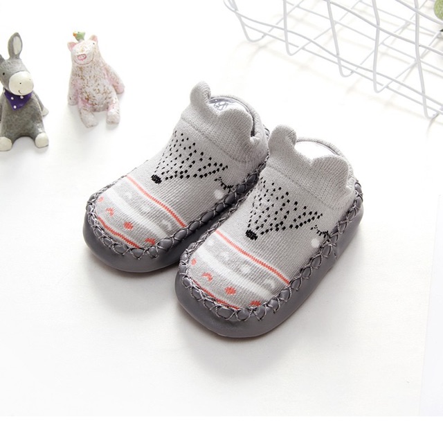 PATTERN MOCCASINS Sepatu Bayi Prewalker Model Kaos Kaki Anak Import SPA