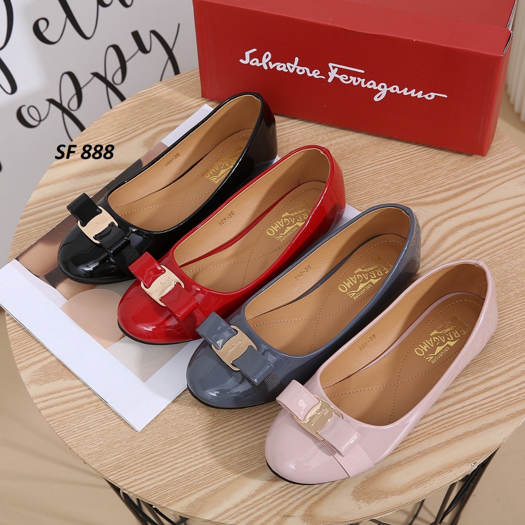 SEPATU WANITA FLAT SHOES KULIT 888