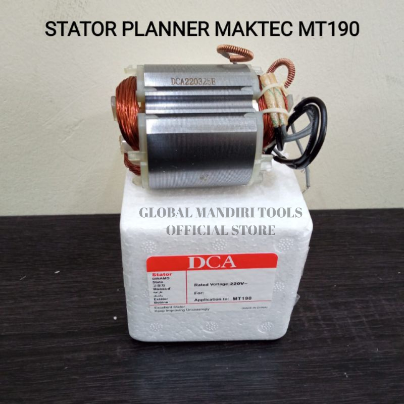 Stator MT190 DCA/ Stator Planner Maktec MT190/ MT191/ MT192 Original DCA Bantalan Mesin Serut Kayu M