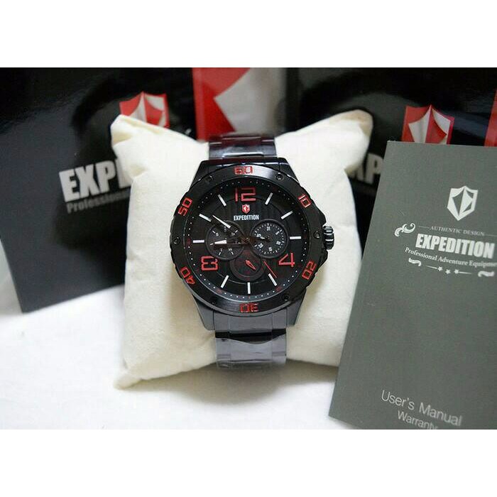 JUAL ORIGINAL Jam Tangan Expedition 6719 Full Black