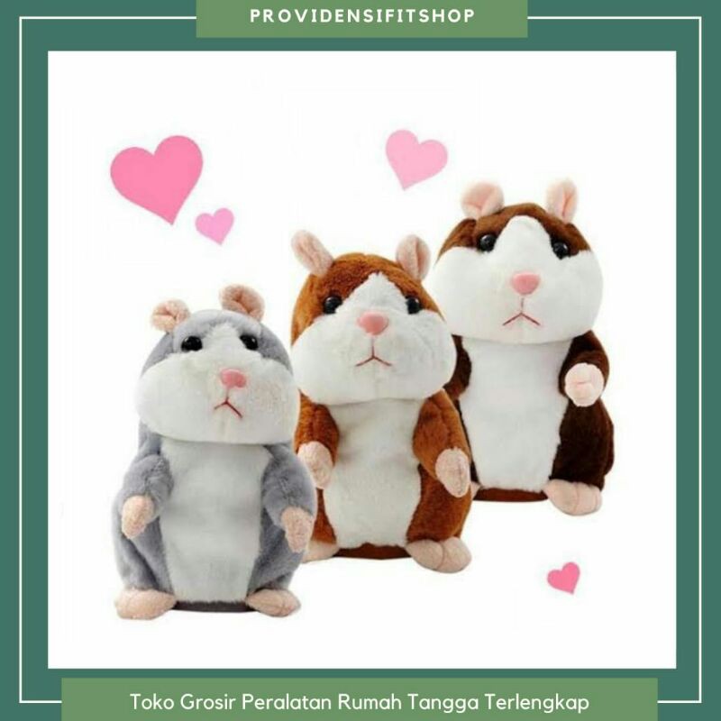 Talking Hamster Boneka rekam boneka bicara lucu